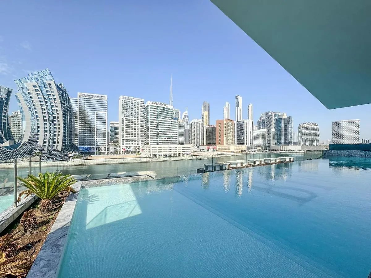 Apartment Aliving Stylish Studio Binghatti Canal View & Burj Khalifa Dubai United Arab Emirates